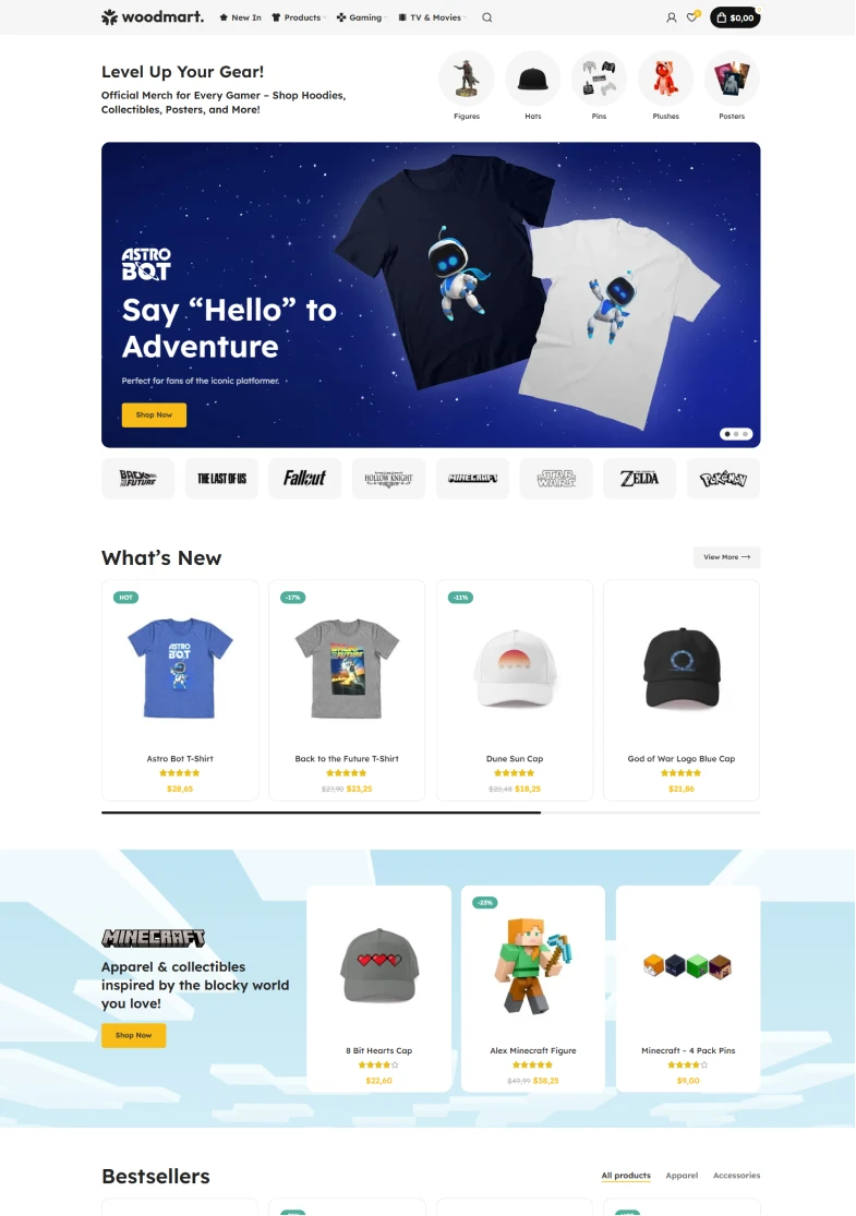 Modern web UI design for an e-commerce website optimized for high conversion rates and automated sales.