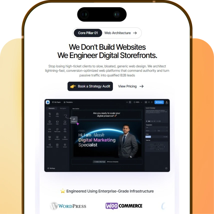 Mobile-first UI/UX web design and optimized checkout flow